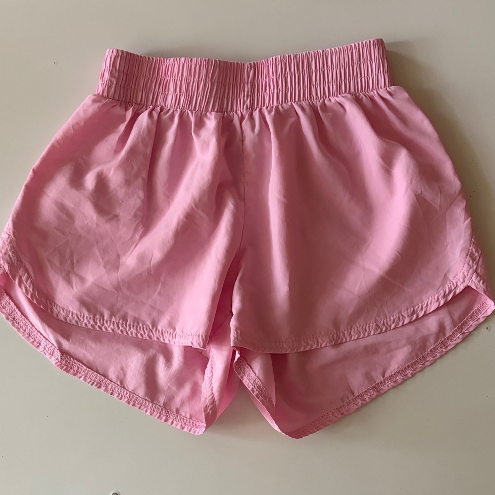 EUC Azarhia Girls solid pale pink light weight shorts 8